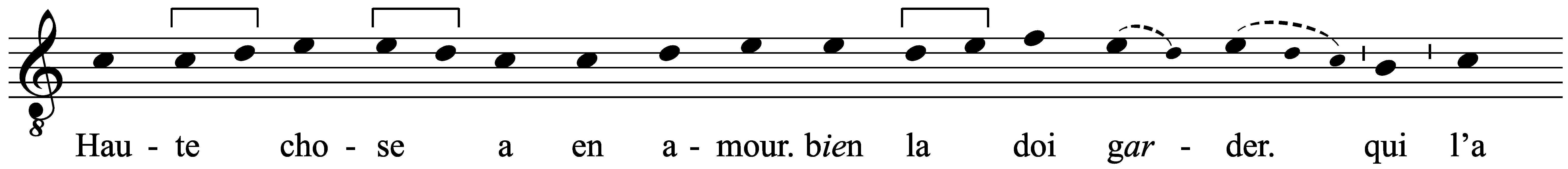 Work musical notation